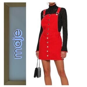 NWT: Maje Overalls Style Mini Dress